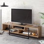 Hanah Home Asal (150) Soporte de TV Nogal y Negro